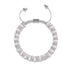 White | Silver | Cheshire Glass Double Macrame Bracelet